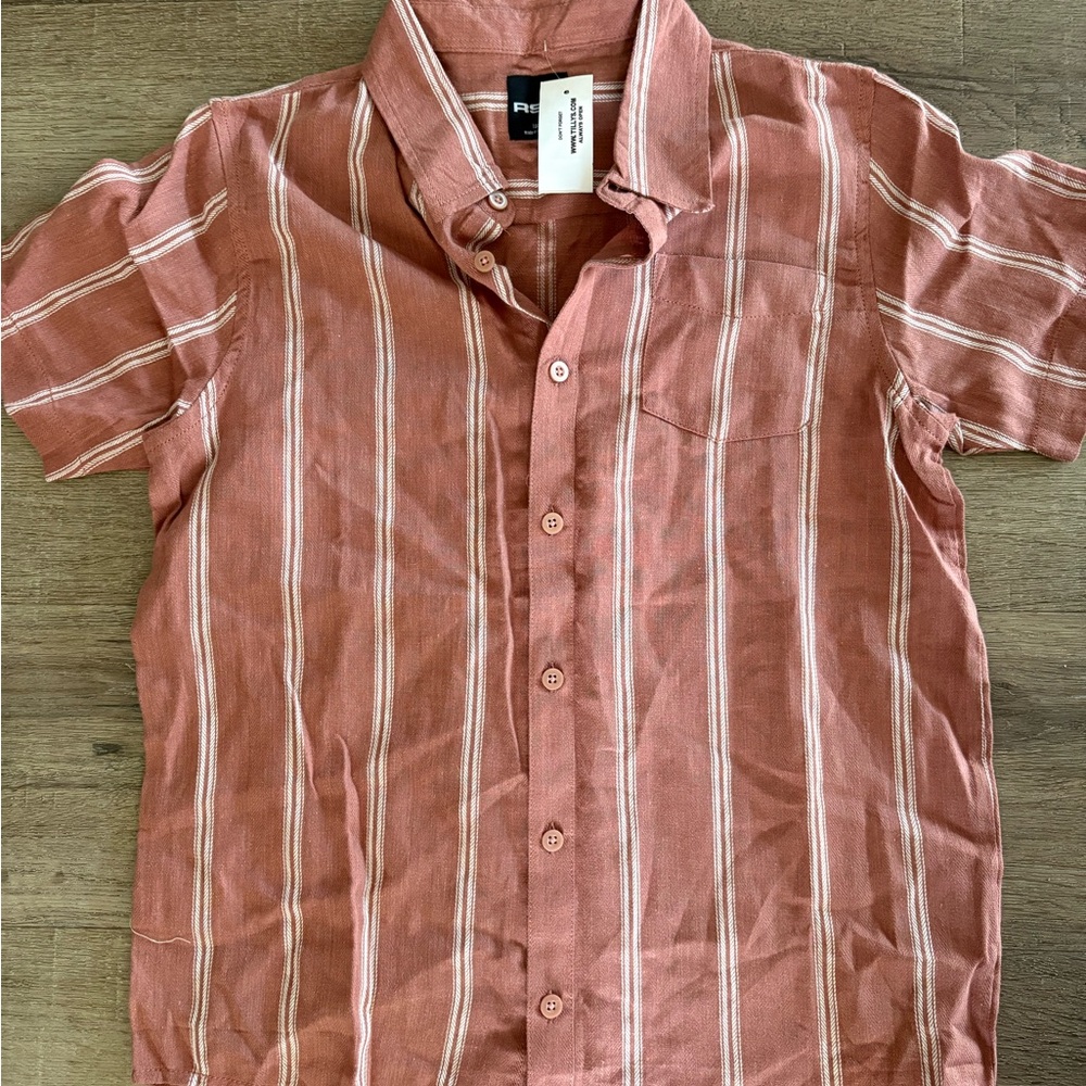 3x1 NWT RSQ Shirts short sleeve collared L & M multi color